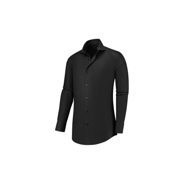 Circle of Gentlemen Agostin effen overhemd jacquard dessin 100% co 000-20004-905- large
