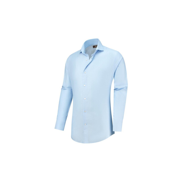 Circle of Gentlemen Alexander overhemd 2 knoops kraag, 3 knoops manchet, jaquard dessin 100% co 000-20007-505- large