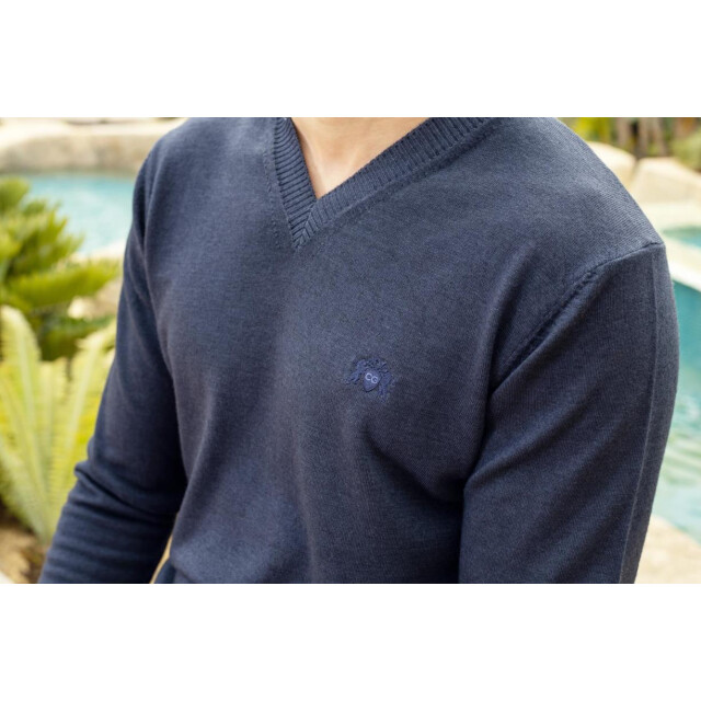 Circle of Gentlemen Anthony 100% merino v-neck pullover 000-30001-580- large