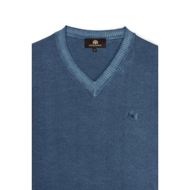 Circle of Gentlemen Archi 100% merino v-neck pullover 000-30004-550- large