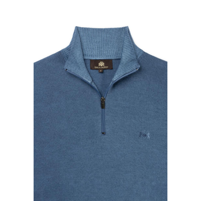Circle of Gentlemen Alonzo 100% merino pullover met rits 000-30008-550- large