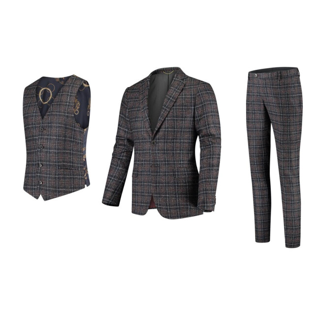 Circle of Gentlemen Urbain pantalon ruitdessin100% wo 216-60001-382- large