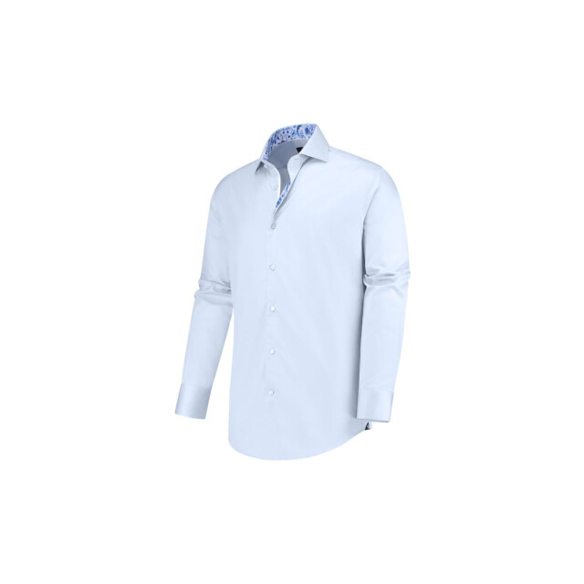 Circle of Gentlemen Mas effen overhemd met contrast details 100% co 242-20062-500- large
