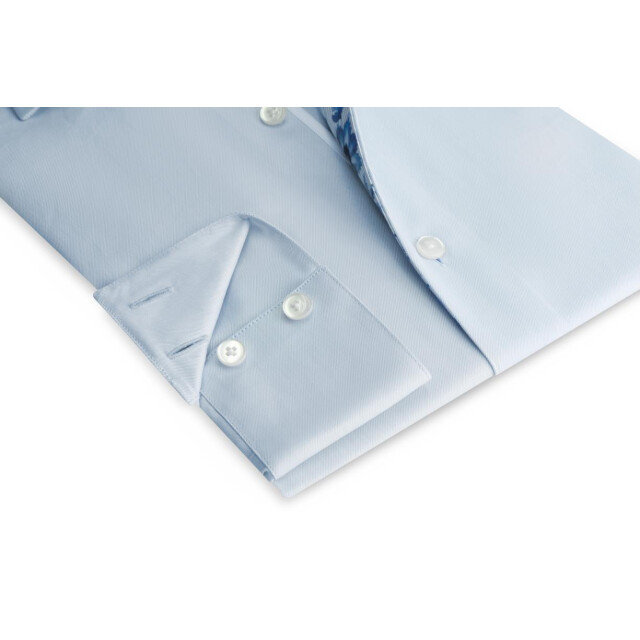 Circle of Gentlemen Mas effen overhemd met contrast details 100% co 242-20062-500- large