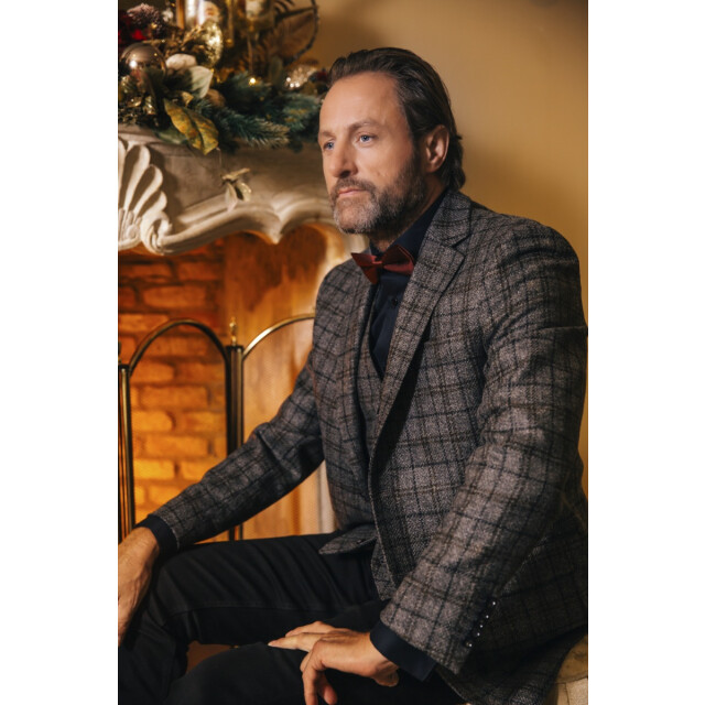 Circle of Gentlemen Uggo winter colbert 100% wo ruitdessin 216-40004-752- large