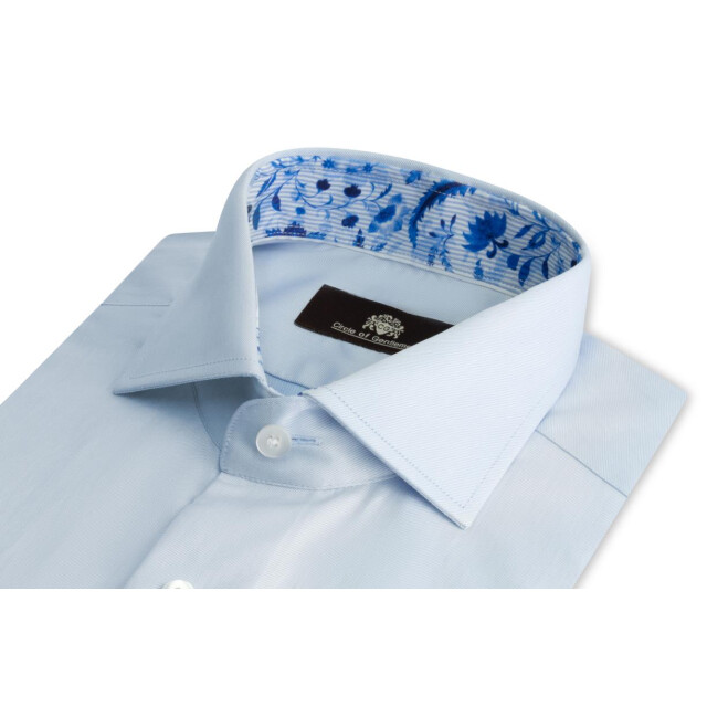 Circle of Gentlemen Mas effen overhemd met contrast details 100% co 242-20062-500- large