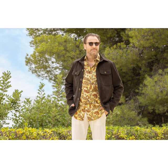 Circle of Gentlemen Nepal suedine overshirt wasbaar 244-47002-680- large