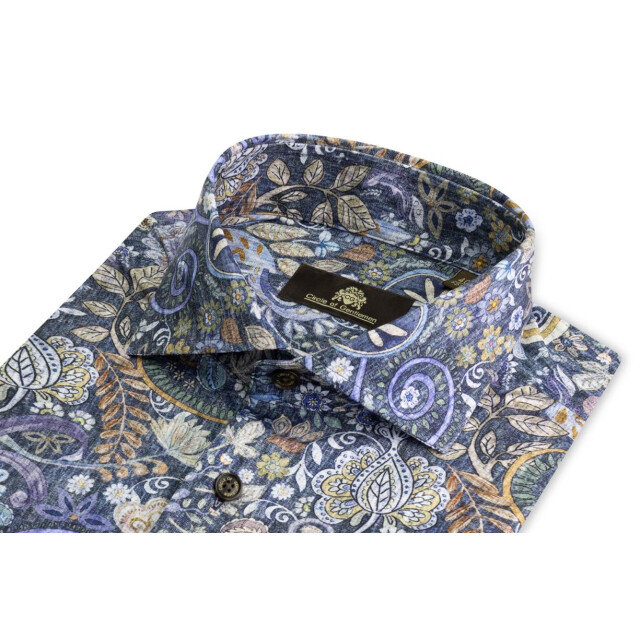 Circle of Gentlemen Mikkel superstretch shirt all-over print 242-20040-583- large