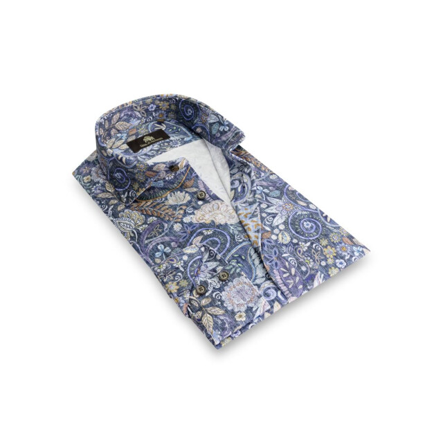 Circle of Gentlemen Mikkel superstretch shirt all-over print 242-20040-583- large