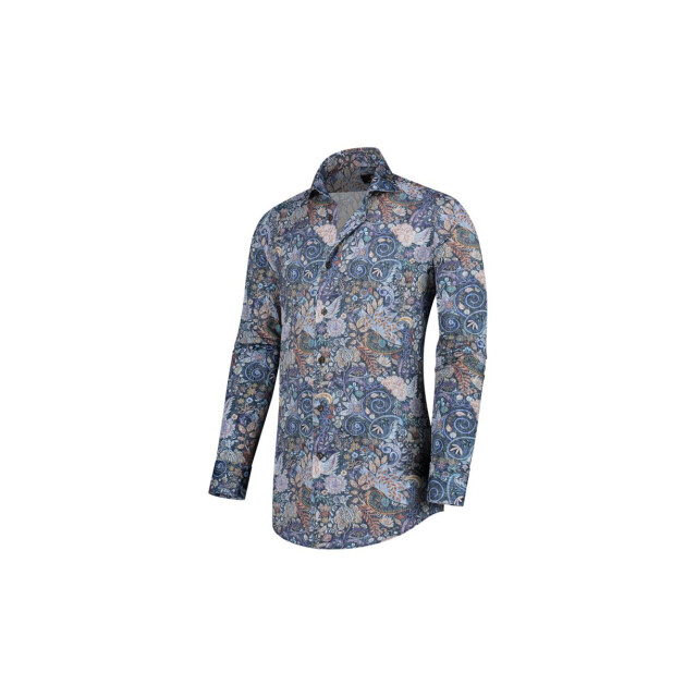 Circle of Gentlemen Mikkel superstretch shirt all-over print 242-20040-583- large