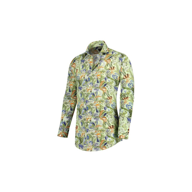 Circle of Gentlemen Moritz linnenhemd print multicolor licht 242-20049-403- large