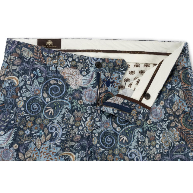 Circle of Gentlemen Noddy stijlvolle bermuda met stretch multicolor 242-65008-594- large