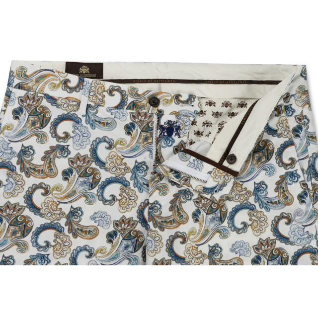 Circle of Gentlemen Noxy stijlvolle bermuda met stretch multicolor 242-65007-094- large
