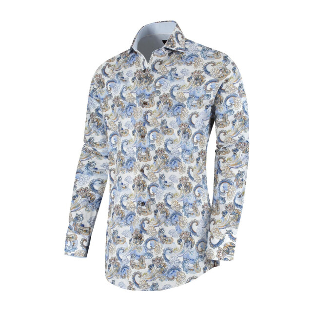 Circle of Gentlemen Memphis allover print overhemd 100% co 242-20032-553- large