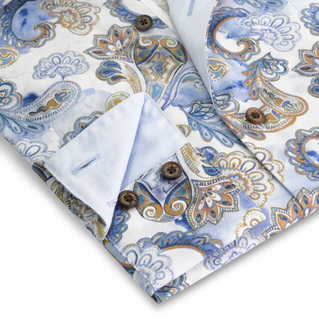 Circle of Gentlemen Memphis allover print overhemd 100% co 242-20032-553- large