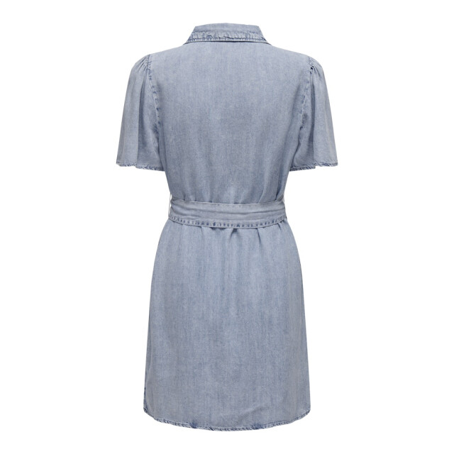 Only onlhelena ss belted dnm dress qyt 15319299 light blue denim 06311.210.0001 large
