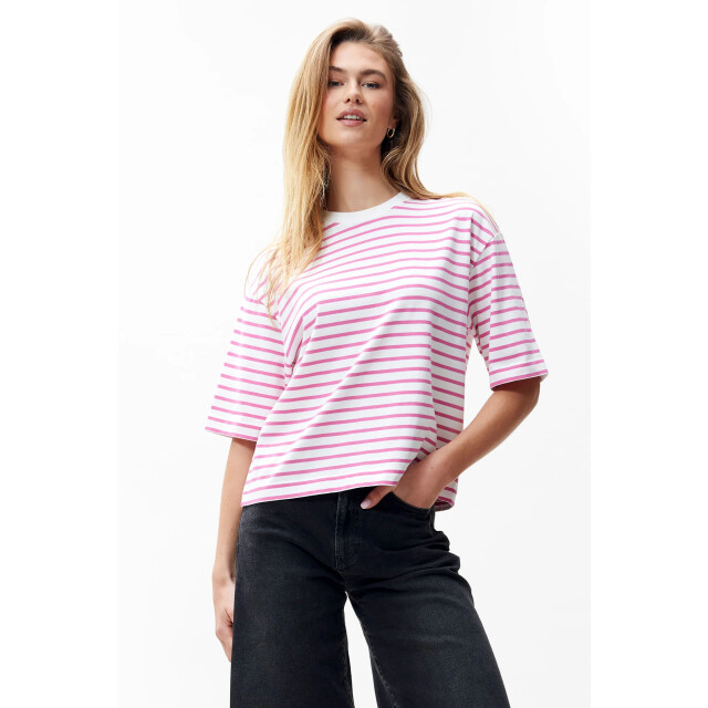 Catwalk Junkie 2502020224 striped loose fit tshirt 2502020224 Striped loose fit Tshirt large