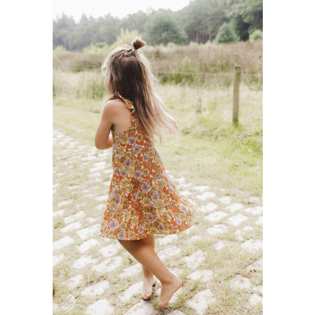 Looxs Revolution Zomer jurkje retro vibes voor meisjes in de kleur 2513-7881-808 large