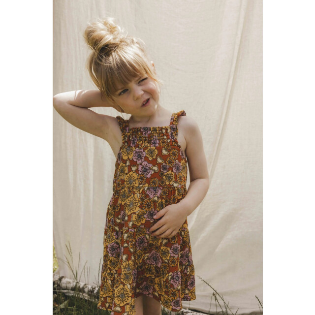 Looxs Revolution Zomer jurkje retro vibes voor meisjes in de kleur 2513-7881-808 large