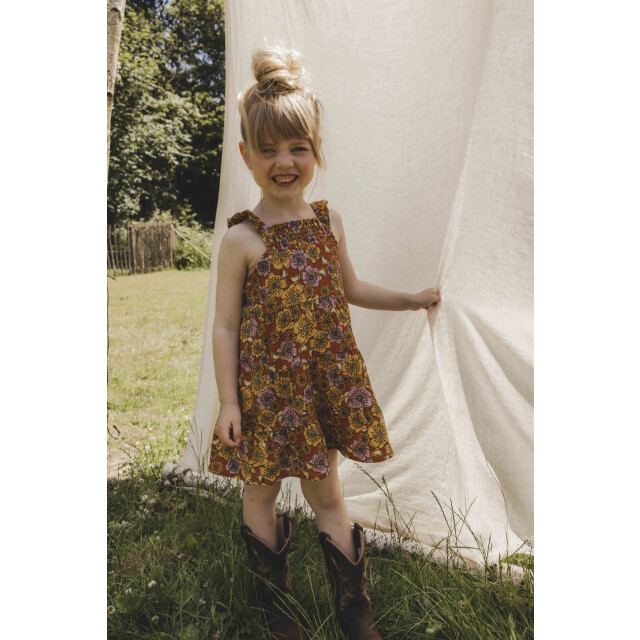 Looxs Revolution Zomer jurkje retro vibes voor meisjes in de kleur 2513-7881-808 large