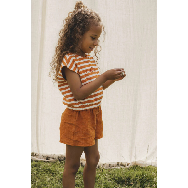 Looxs Revolution Zomerse katoenen krinkel short voor meisjes in de kleur 2513-7676-381 large