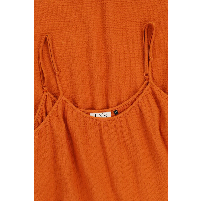 Looxs Revolution Lxs maxi katoenen zomerjurk oker voor dames in de kleur 2513-9876-381 large