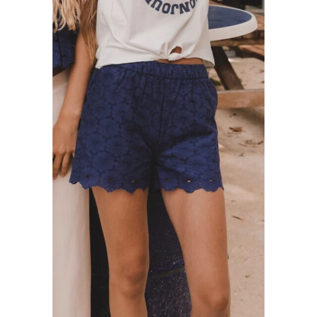 Looxs Revolution Broderie anglaise navy short voor meisjes in de kleur 2513-5673-191 large