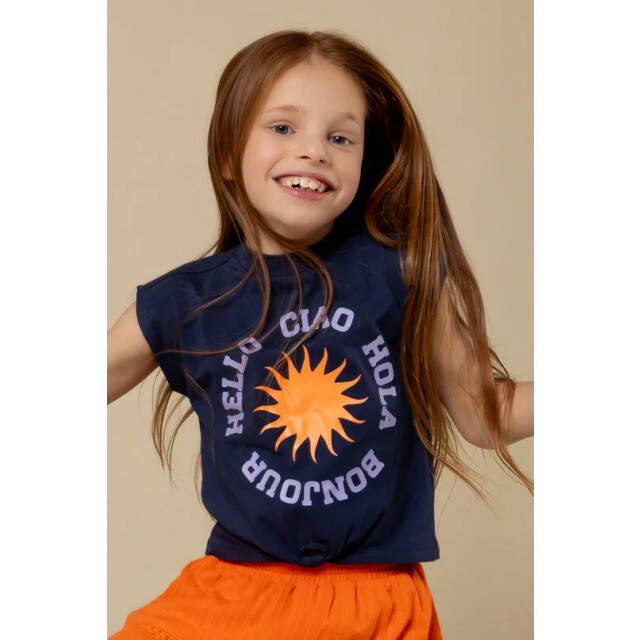 Looxs Revolution Jersey mouwloze top navy voor meisjes in de kleur 2513-5477-191 large