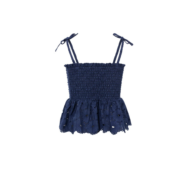 Looxs Revolution Broderie anglaise navy top voor meisjes in de kleur 2513-5173-191 large