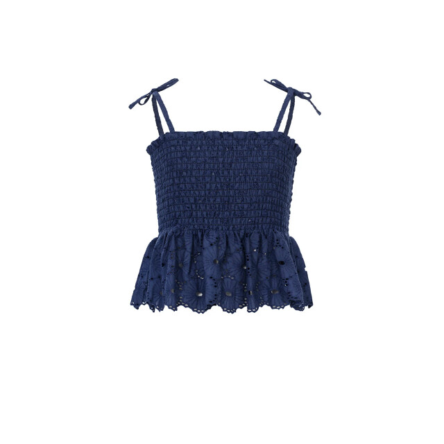 Looxs Revolution Broderie anglaise navy top voor meisjes in de kleur 2513-5173-191 large
