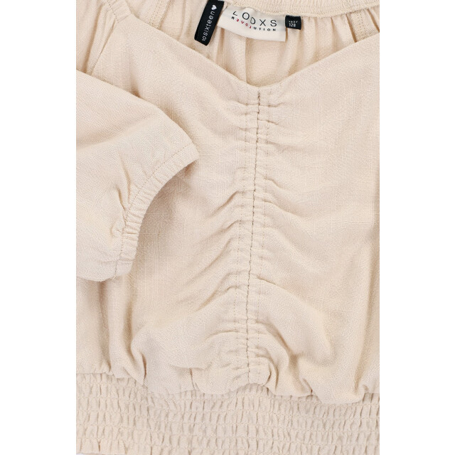 Looxs Revolution Top viscose / linnen zand voor meisjes in de kleur 2513-5182-385 large