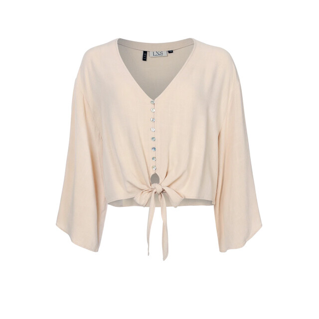 Looxs Revolution Lxs viscose /linnen blouse voor dames in de kleur 2513-9182-385 large