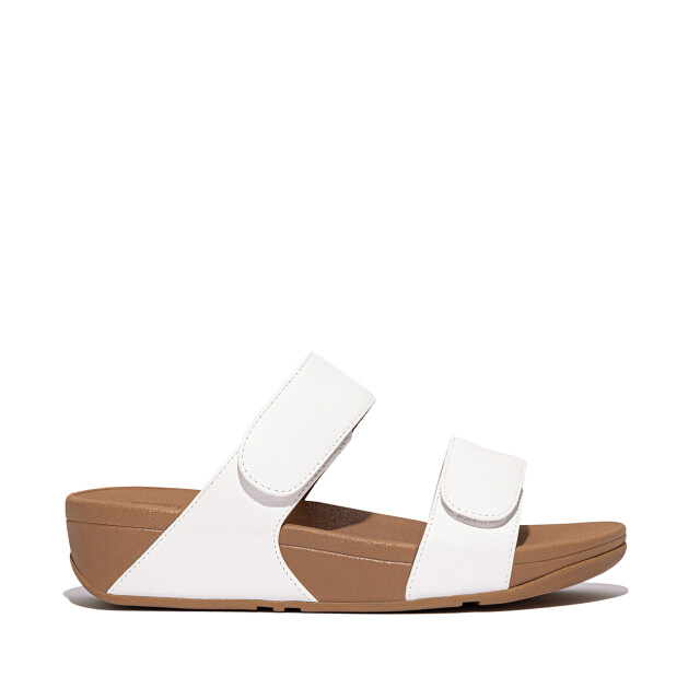 FitFlop Lulu adjustable leather slides FV6 large