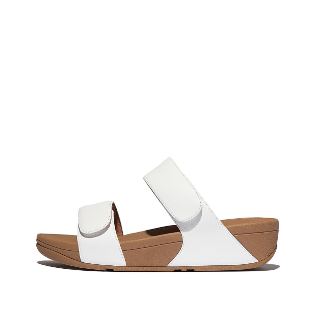 FitFlop Lulu adjustable leather slides FV6 large
