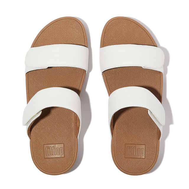 FitFlop Lulu adjustable leather slides FV6 large