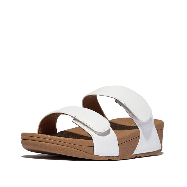 FitFlop Lulu adjustable leather slides FV6 large