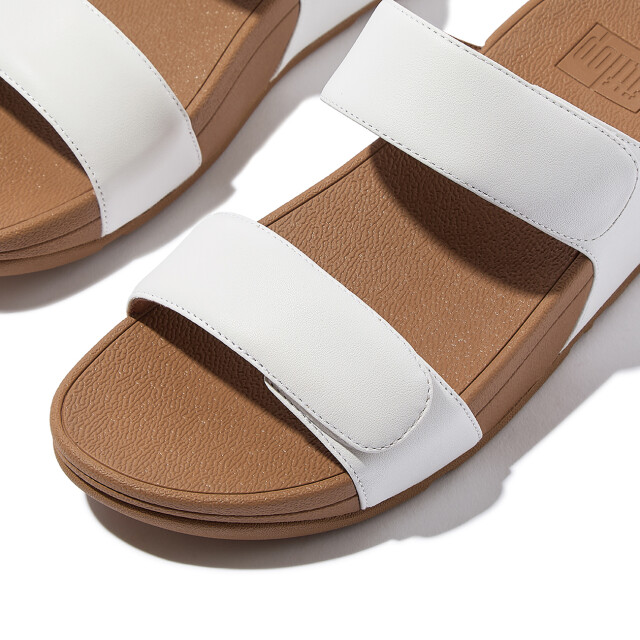 FitFlop Lulu adjustable leather slides FV6 large