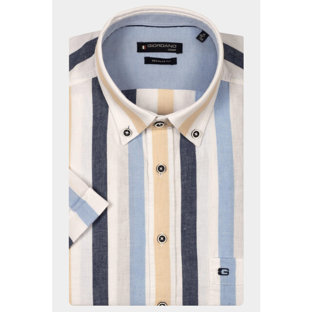 Giordano Casual hemd korte mouw league short sleeve button do 516116/60 188598 large