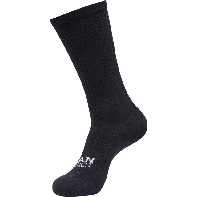 Urban Classics Plat gebreide herensokken met logo (pak van 3) UTTN1227_black large