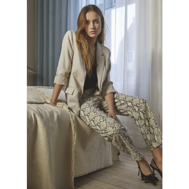 Co'Couture Snakecc broek crop ll pant bone 9425389814088 large