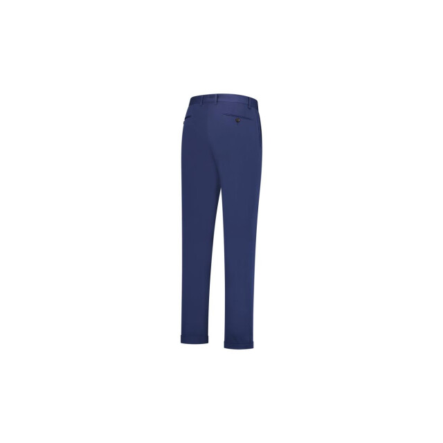 Circle of Gentlemen Napels flat front comfortable chinos met stretch donker blauw 242-61003-550- large