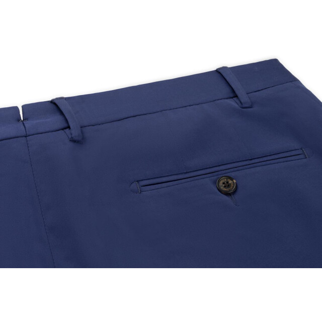 Circle of Gentlemen Napels flat front comfortable chinos met stretch donker blauw 242-61003-550- large