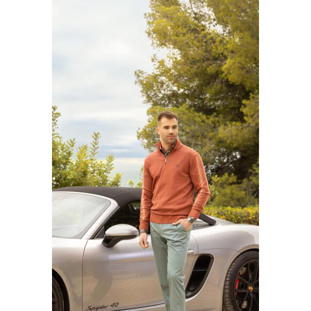 Circle of Gentlemen Nairobi flatfront comfortabele chino met stretch 242-61006-480- large