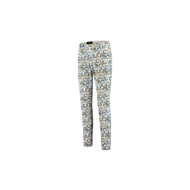 Circle of Gentlemen Nassau flatfront comfortabele chino met stretch allover print 242-61007-094- large
