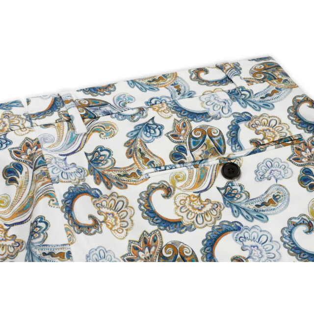 Circle of Gentlemen Nassau flatfront comfortabele chino met stretch allover print 242-61007-094- large