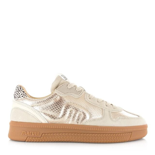 Maruti yale suede taupe gold sneakers lage sneakers dames 66.1844.01-L25 large