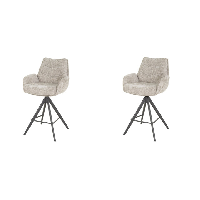 Hoyz barstoel lounge rich zandkleur set van 2 3005215 large