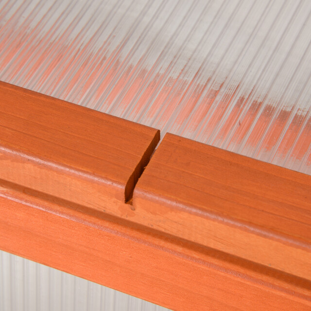 4goodz Outsunny mini-kas met afdekking, weerbestendig, van hout 3173657 large