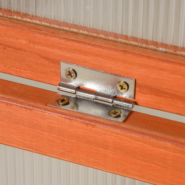 4goodz Outsunny mini-kas met afdekking, weerbestendig, van hout 3173657 large