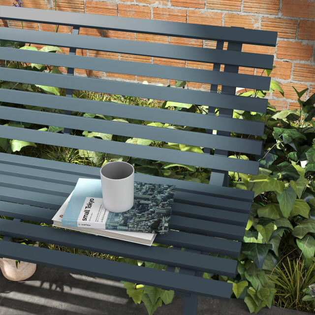 4goodz Outsunny tuinbank weerbestendig aluminium 67x123x79 cm - 3175101 large